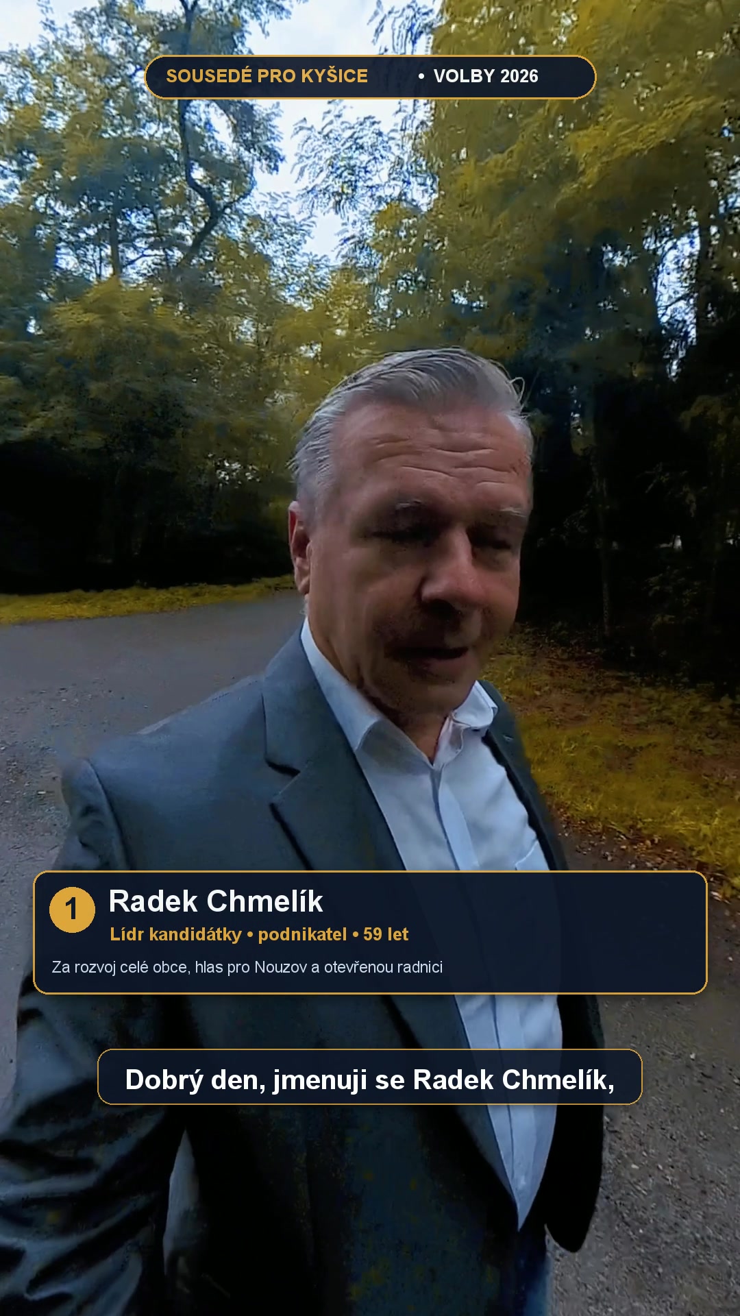 Videomedailonek Radka Chmelíka