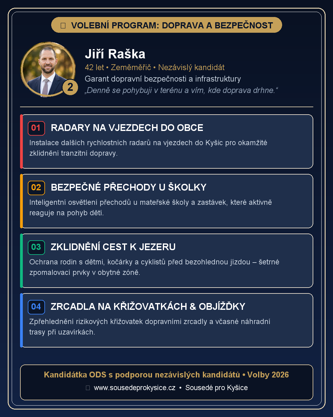Dopravní situace a bezpečnost v Kyšicích – Jiří Raška